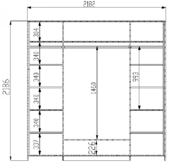 Модульная спальня "Тиволи" из массива дуба, набор 2 - Латте (лак)
