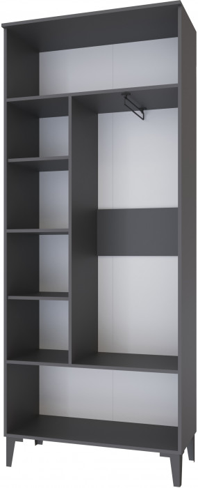 Толедо Шкаф 2-х створчатый ТШ-30 графит серый