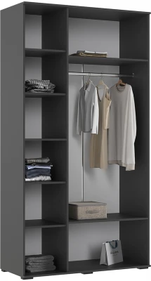 Норд Шкаф 3-х створчатый 1200, Графит/Изумрудный