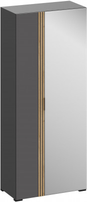 Нао Шкаф 2-х створчатый ШК-4038 с зеркалом, Графит