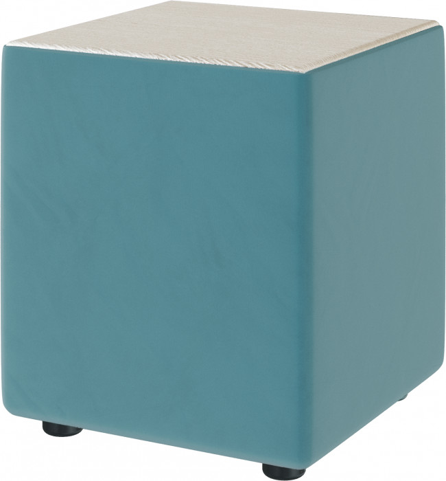 Пуфик "Стивен", Бирюза/МДФ клен кремовый