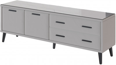 Тумба ТВ интерьерная Виго 1,6 светло-серый