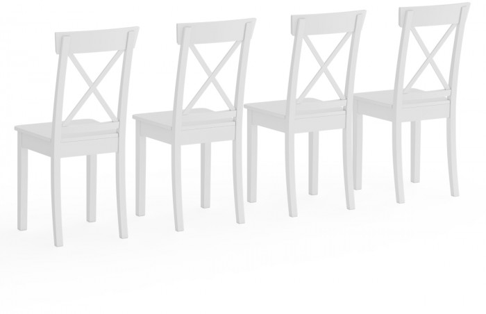 Четыре стула Мебель--24 Гольф-14 разборных, белый