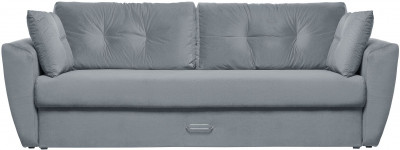 Диван-кровать Амстердам Люкс, 160х195, еврокнижка, независимый пружинный блок, велюр, серый