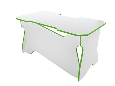 Игровой компьютерный стол RVG Белый/Салатовый 100