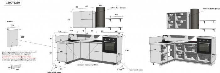 КГ Угловой 1500*2250 (без пм) Эмаль, Олива  Арника РМ в.4