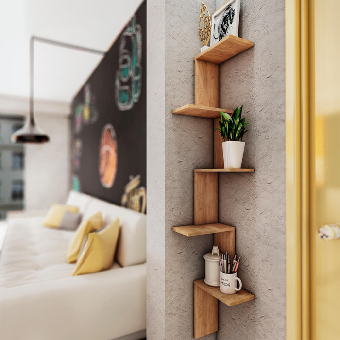 Полка угловая " Крафт" белый