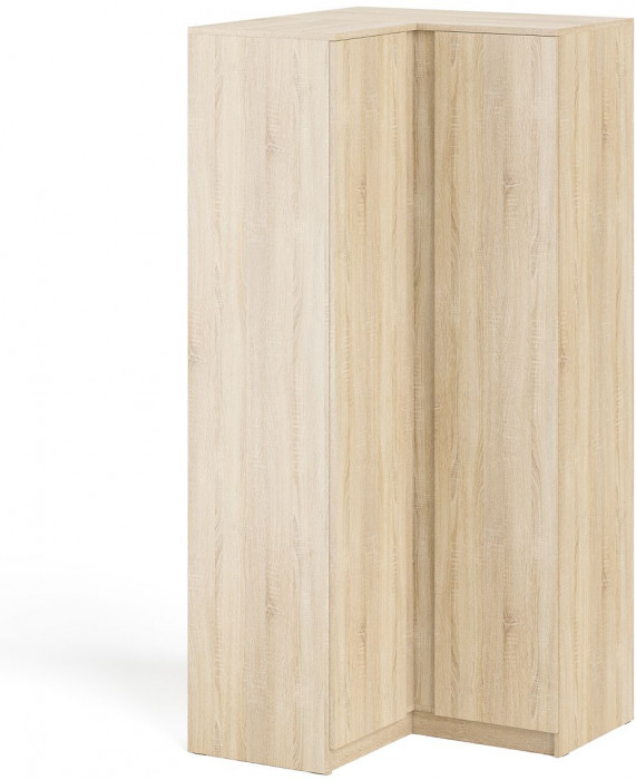 Мори Шкаф угловой МШУ960.1, цвет дуб сонома, ШхГхВ 96,4х96,4х209,6 см.