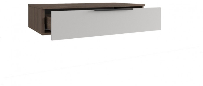 МС Роза Тумба подвесная (Ройс)+ ручка скоба (Орех Франклин карамель/Графит скин)