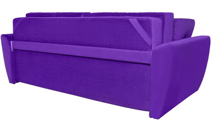Диван-кровать Амстердам Люкс, 160х195, еврокнижка, пружинный блок, велюр, фиолетовый
