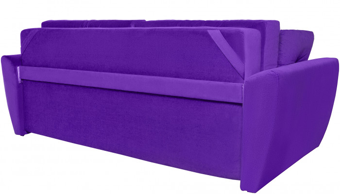 Диван-кровать Амстердам Люкс, 160х195, еврокнижка, пружинный блок, велюр, фиолетовый