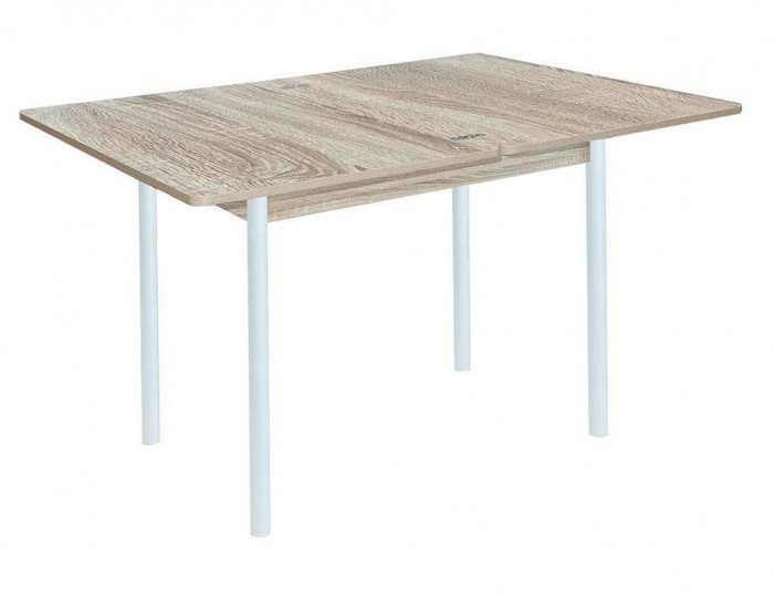 Симпл стол обеденный раскладной / Дуб сонома/белый