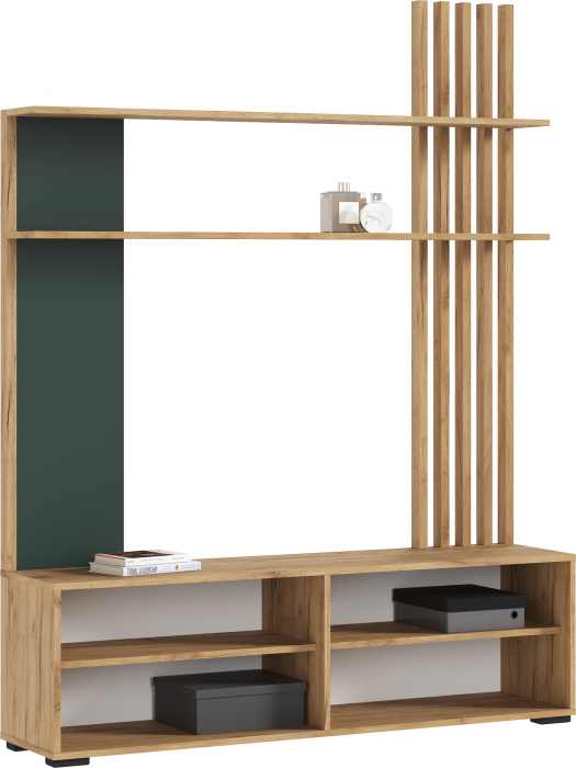 Модульная гостиная Роджина, Дуб крафт/Изумрудный
