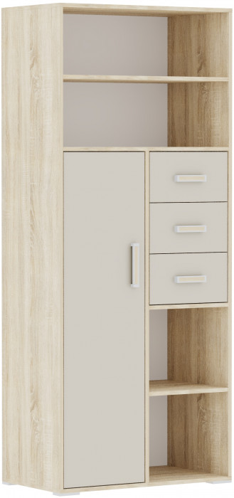 Стеллаж книжный Бланка, Дуб сонома/Кашемир