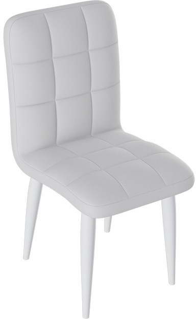 Франк ДП 2-17 Стул (конус) (Капучино матовый/Кожзам Белый)