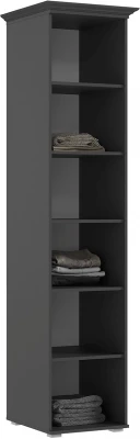 Престиж-1 Пенал со стеклом графит/графит структурный