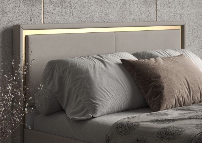 Кровать 140 с подъемным механизмом КРП-431-М-14, Микровелюр Zeekr-47