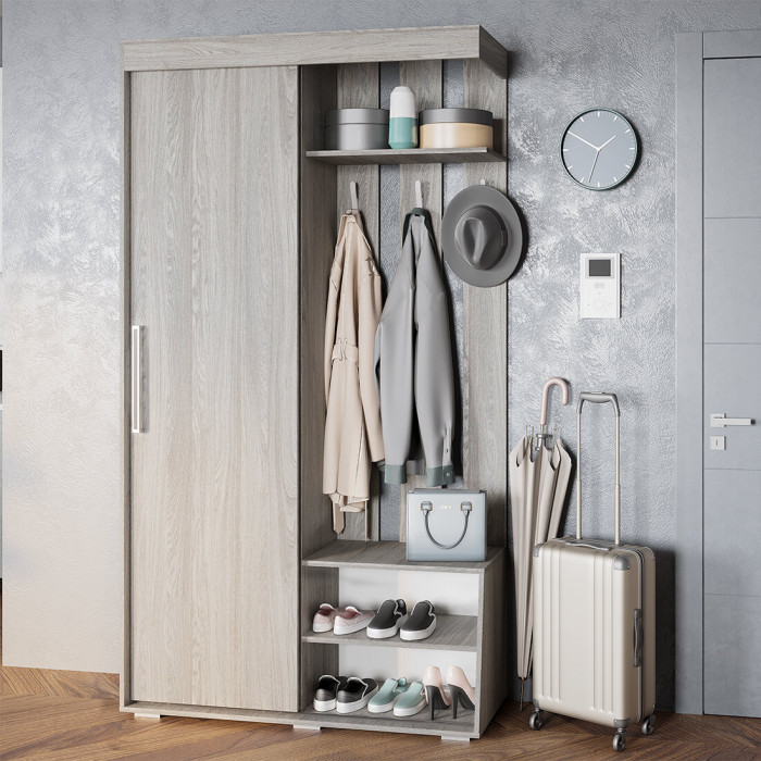 Прихожая "Зара" ПР-01 ясень белый