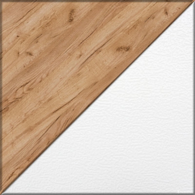 Лидер-8 Пенал МД 22Б + Стол + Пенал, цвет белый шагрень/крафт золото, ШхГхВ 245х50/37,5х75/190 или 155х120/50х75/190 см., НЕ универсальная сборка