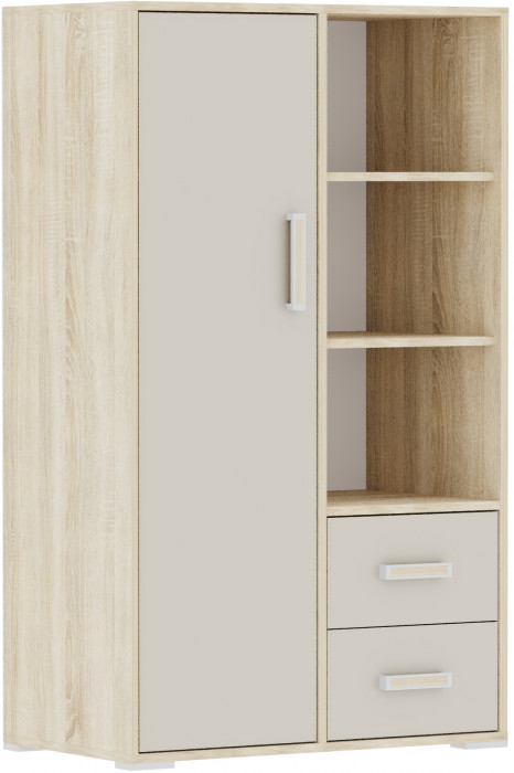 Стеллаж книжный малый Бланка, Дуб сонома/Кашемир