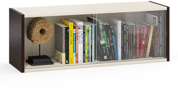 Полка книжная С-МД-КН01, венге/дуб