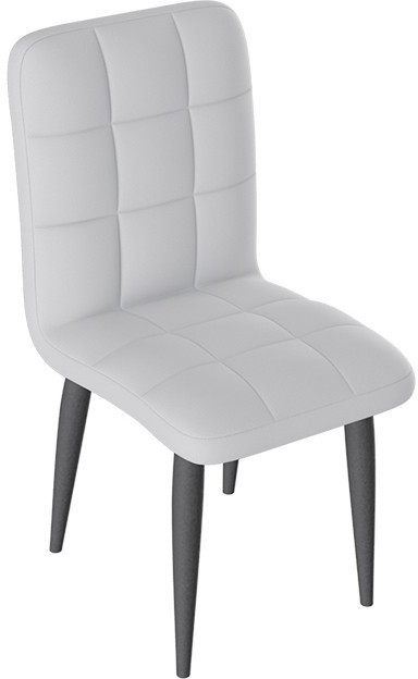 Франк ДП 2-17 Стул (конус) (Белый матовый/Микровелюр Бежевый)