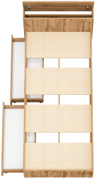 Ксения Кровать с ящиками 0900, дуб вотан