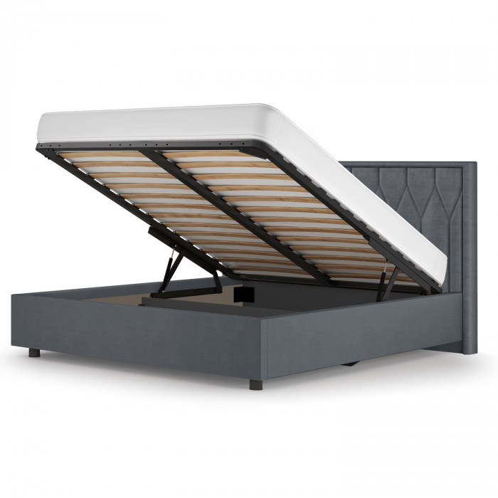 Кровать-10М с подъёмным основанием 1400 сталь