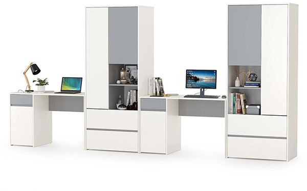 Торонто Компоновка № 11, белый шагрень/стальной серый