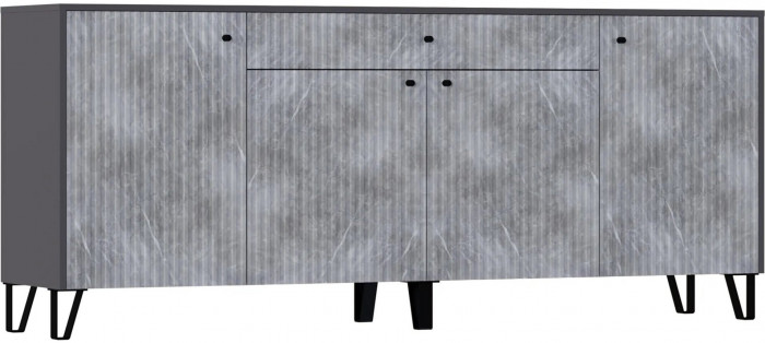 Оливия Комод (Графит Софт, Графит)