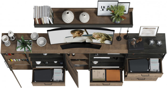 Трувор Гостиная 005, дуб гранж песочный/интра