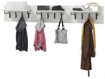 Остин 15.12 Вешалка + 15.12 Вешалка + 15.12 Вешалка, белый шагрень