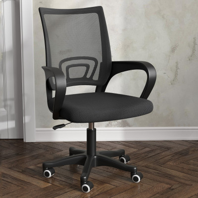 Кресло компьютерное Мебель--24 103, цвет чёрный, ШхГхВ 59х56х83-94 см., максимальная нагрузка 120 кг.