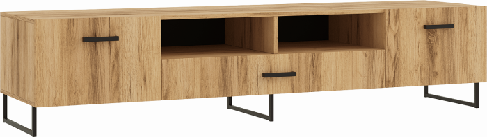 Нэнси LOFT Тумба ТВ 2000 (ЛДСП) (Дуб Крафт Белый)