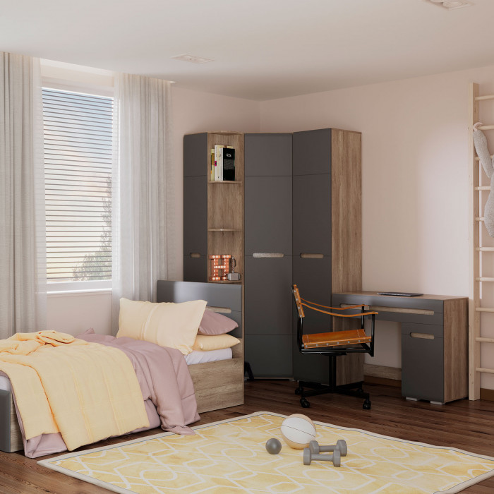 Спальня "Наоми" ПН-15 дуб каньон/графит