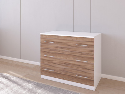 Комод 01/23 90х50х75 Белый/Орех