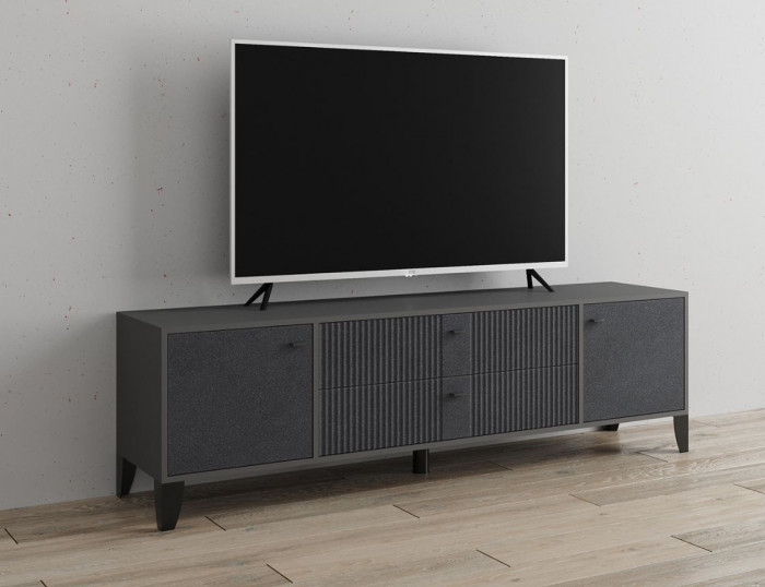 Тумба ТВ Парус-10 графит серый/гранит лофт