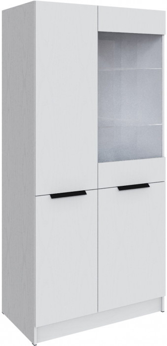 Шкаф Мадрид (0,9) с 1 витриной, Белый