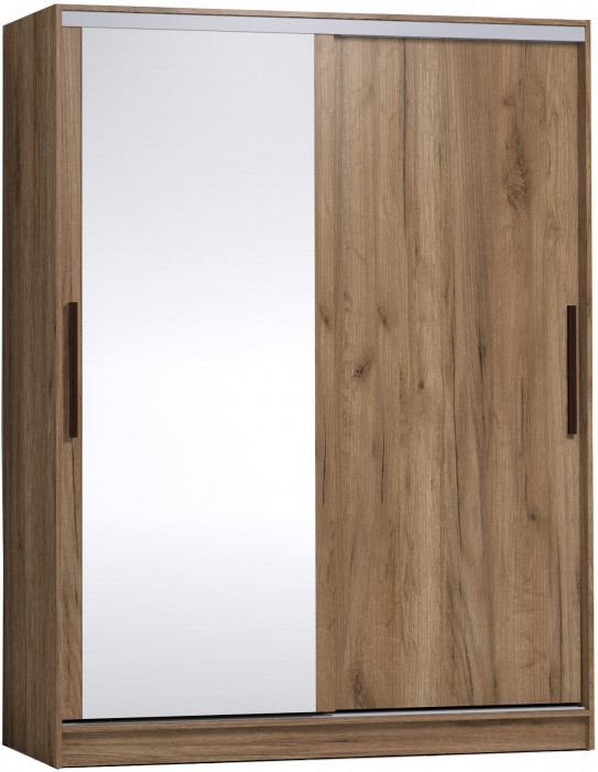 Шкаф-купе с зеркалом Strike 1600 Дуб табачный Craft