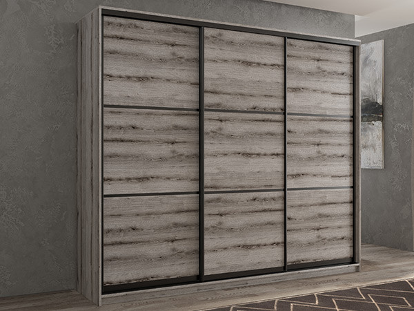 Шкаф-купе Кааппи 4 Эвок Окаменелый 220х60х230 см