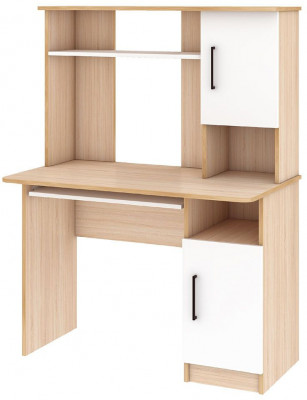 Интел-15 стол компьютерный Дуб сонома / Белый снег