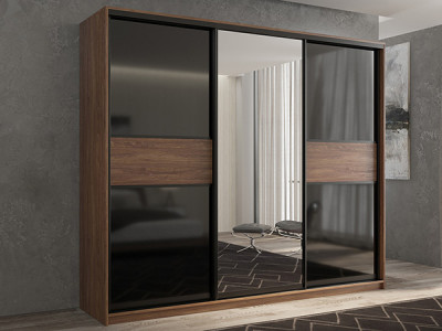 Шкаф-купе Кааппи 9 Морское Дерево Винтаж 210х45х230 см