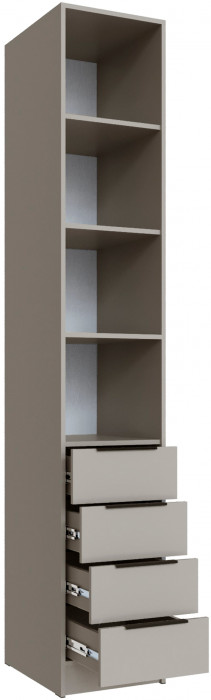 Шкаф Мадрид (0,4) с 4 ящ., Кашемир