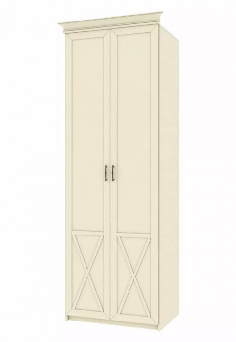 Бэль Шкаф двухдверный + Карнизы 802/424  Слоновая кость