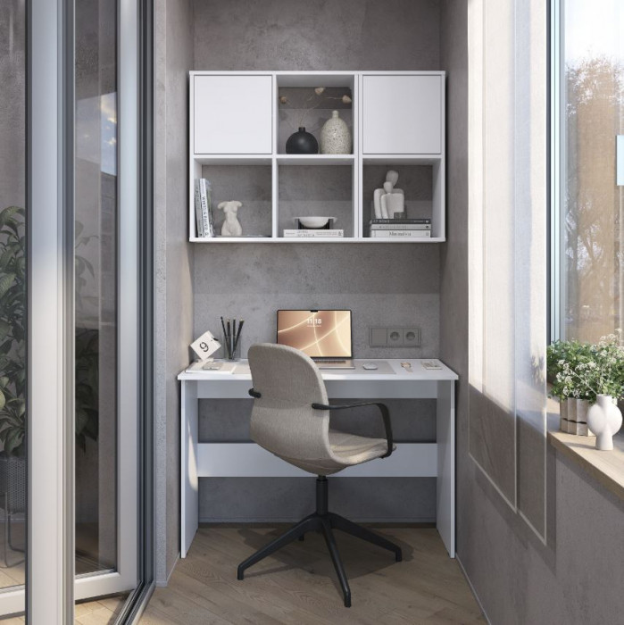 Стеллаж-полка "Берг" СП-04 белый