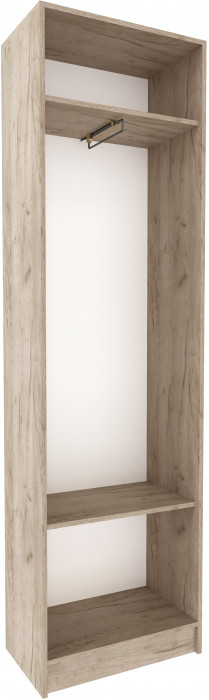 Шкаф 2-х створчатый ЯПШ-1 Ямайка, Крафт серый/Кашемир