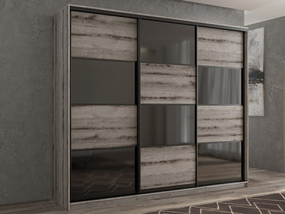Шкаф-купе Кааппи 13 Эвок Окаменелый 240х45х230 см