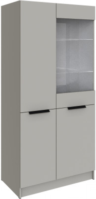 Шкаф Мадрид (0,9) с 1 витриной, Кашемир