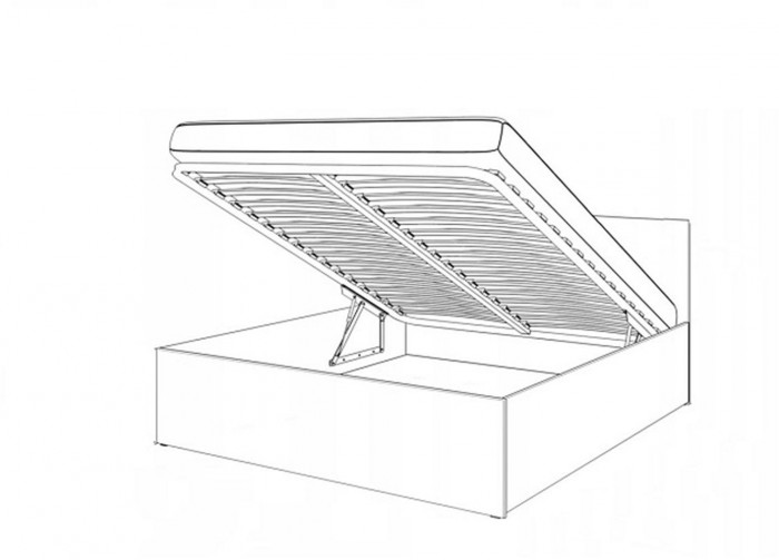 Бэль Кровать с п/м 1600 Слоновая кость