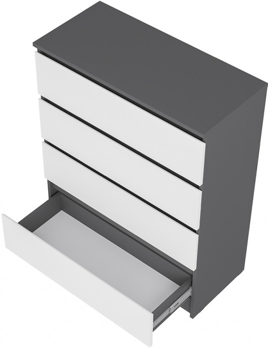 Комод "Шарм" КМ-02 Графит/ Белый